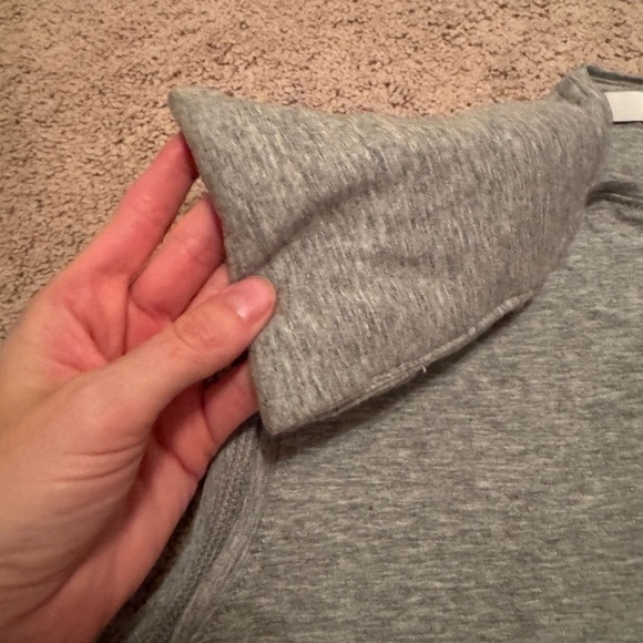 Tibi- Grey Sleeveless Cotton Epaulette Shoulder Pad Tank Top - Picture 6 of 6